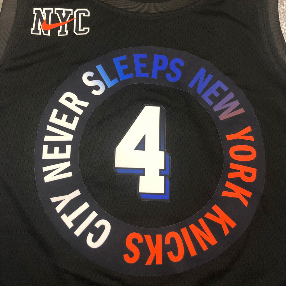 NBA New York Knicks Round Neck Black jersey ROSE#4 S-XXL