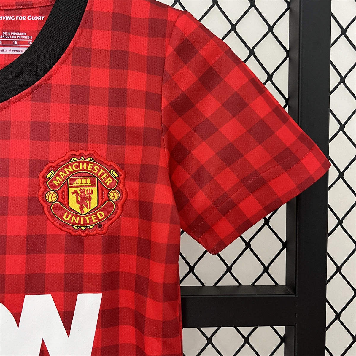 Retro Manchester United 12/13 home  jersey Kid Kits Size 16-28