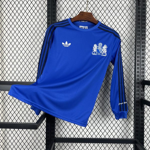 24/25 Manchester United Joint Edition Blue Long Sleeves jersey Fan Version