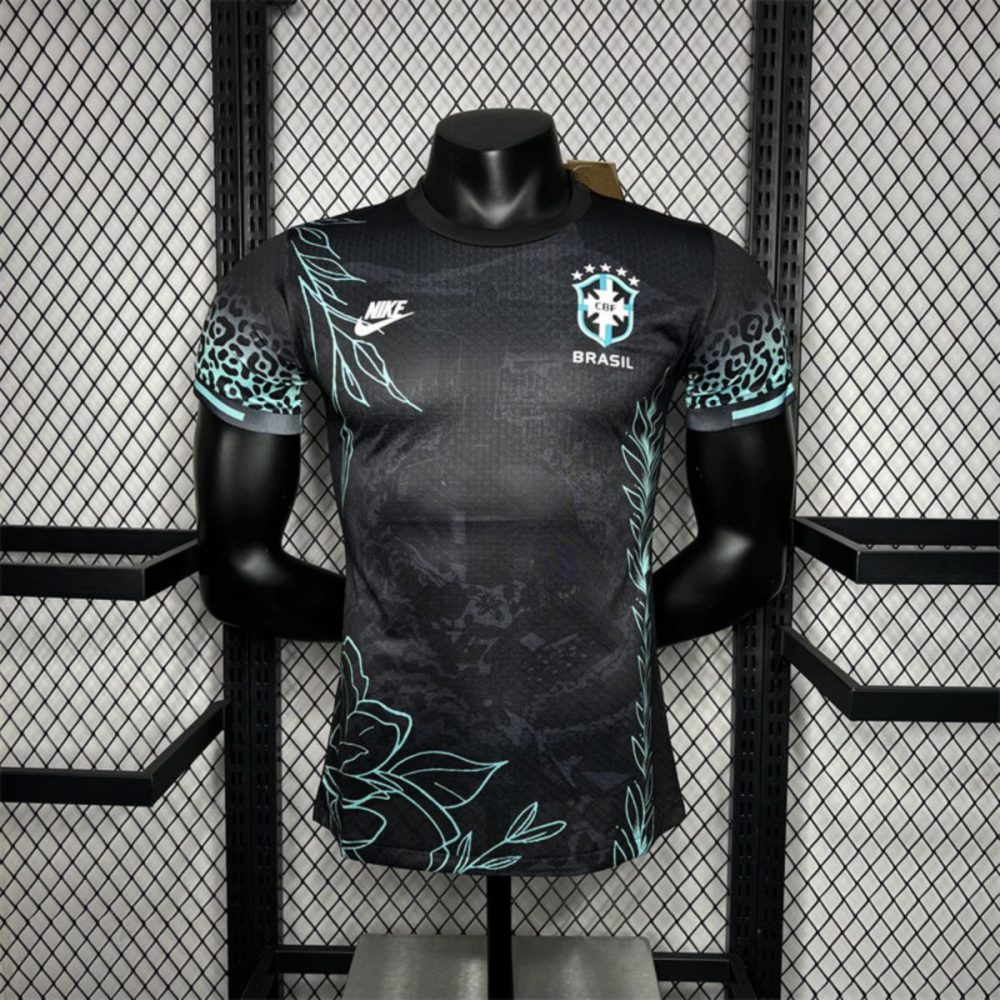 2024/25 Brazil Black Special Edition Jersey Player Version