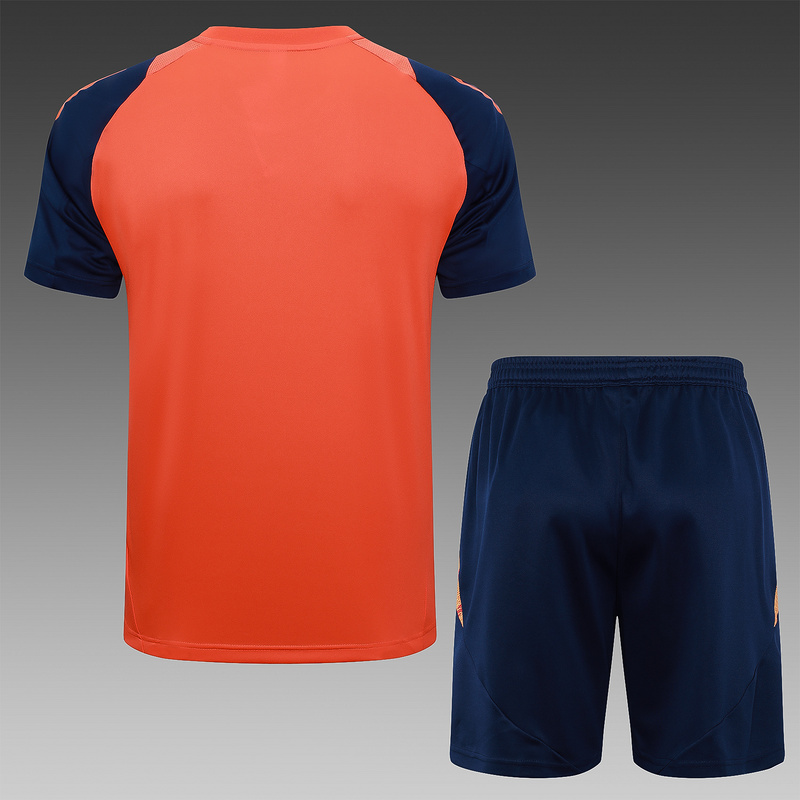 24/25 Manchester United Orange Training Set Shirt and Shorts