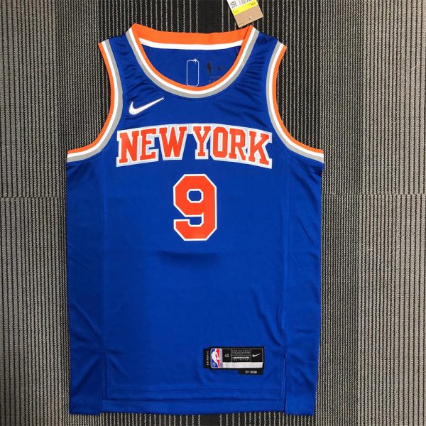 NBA New York Knicks Round Neck Blue 75th Anniversary jersey BARRETT#9 S-XXL