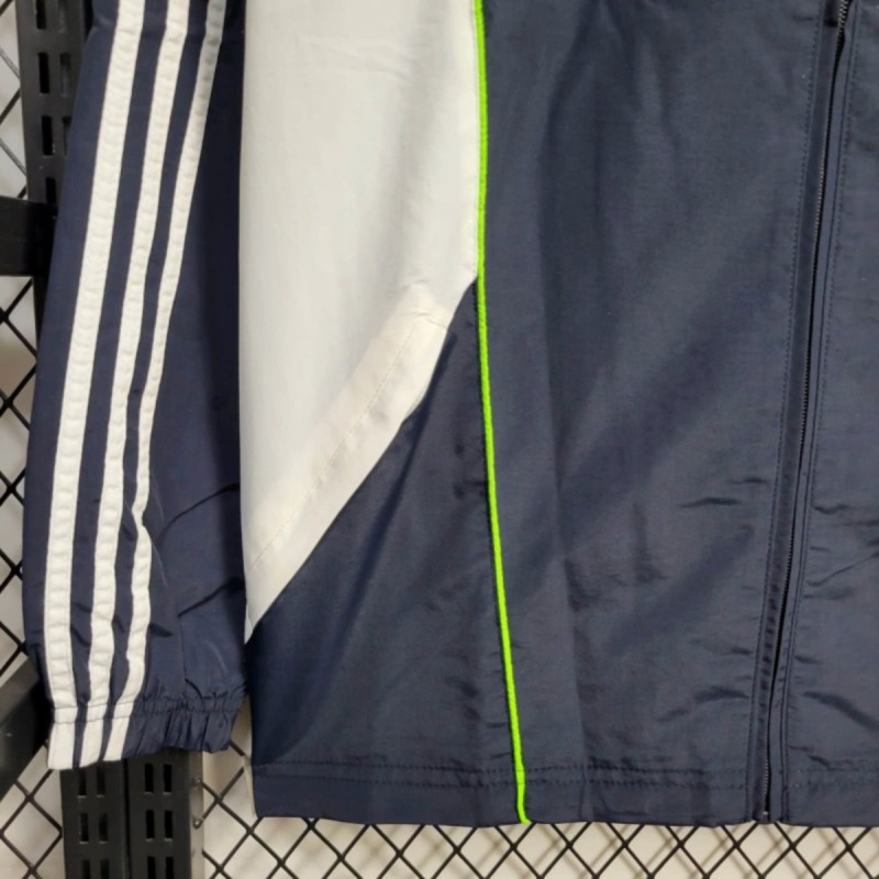 2025 Real Madrid Black Windbreaker Sport Unifom jersey Sport Unifom