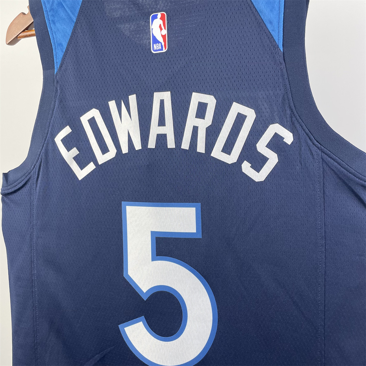 NBA Minnesota Timberwolves 2023 V-Neck Black Jersey EDWARDS#5 S-XXL