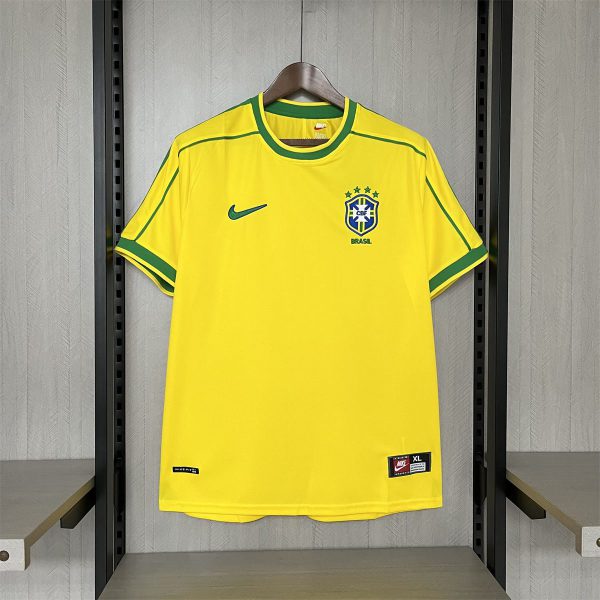 Retro 1998 Brazil Home Jersey – Fan Version