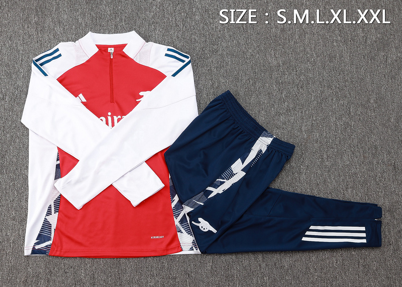 24/25 Arsenal Red Long-sleeved half-pull training kit Football team kit