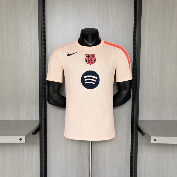 2025/26 Barcelona Pre-match Training Beige jersey Player Version