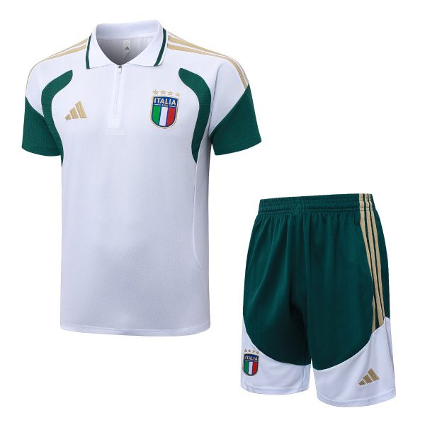 2026 Italy White Training Set Shirt and Shorts