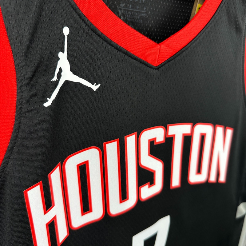 NBA Houston Rockets 2024 V-Neck Balck Jersey DURANT#7 S-XXL