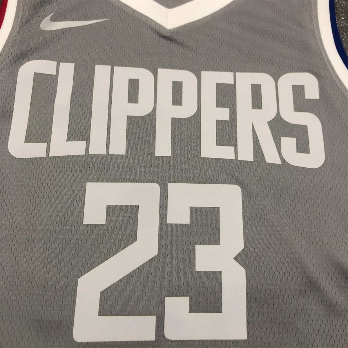 NBA Los Angeles Clippers V-Neck Grey Jersey WILLIAMS#23 S-XXL