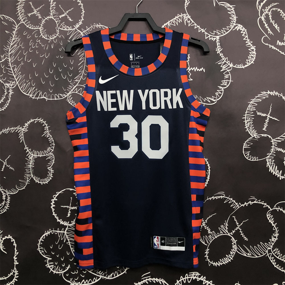 NBA New York Knicks Round Neck Black jersey S-XXL