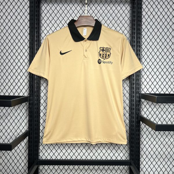 24/25 Barcelona Polo Khaki Jersey Fan Version