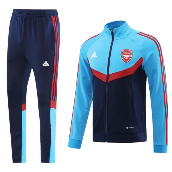 2024 Arsenal Blue Jacket Training Suit Set Football Team Shirt Sports Fashion