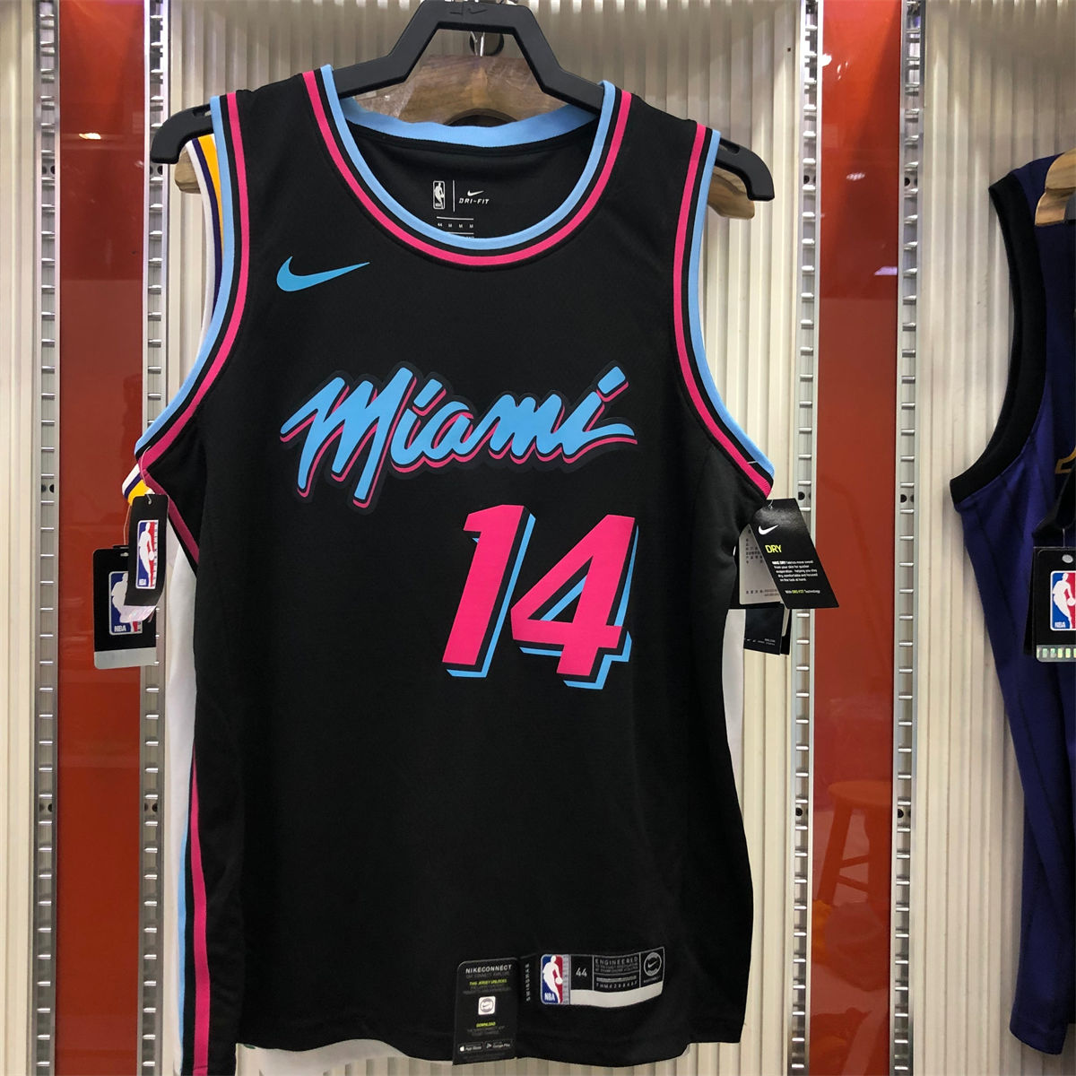 NBA Miami Hearts round neck Black Jersey HERRO#14 S-XXL