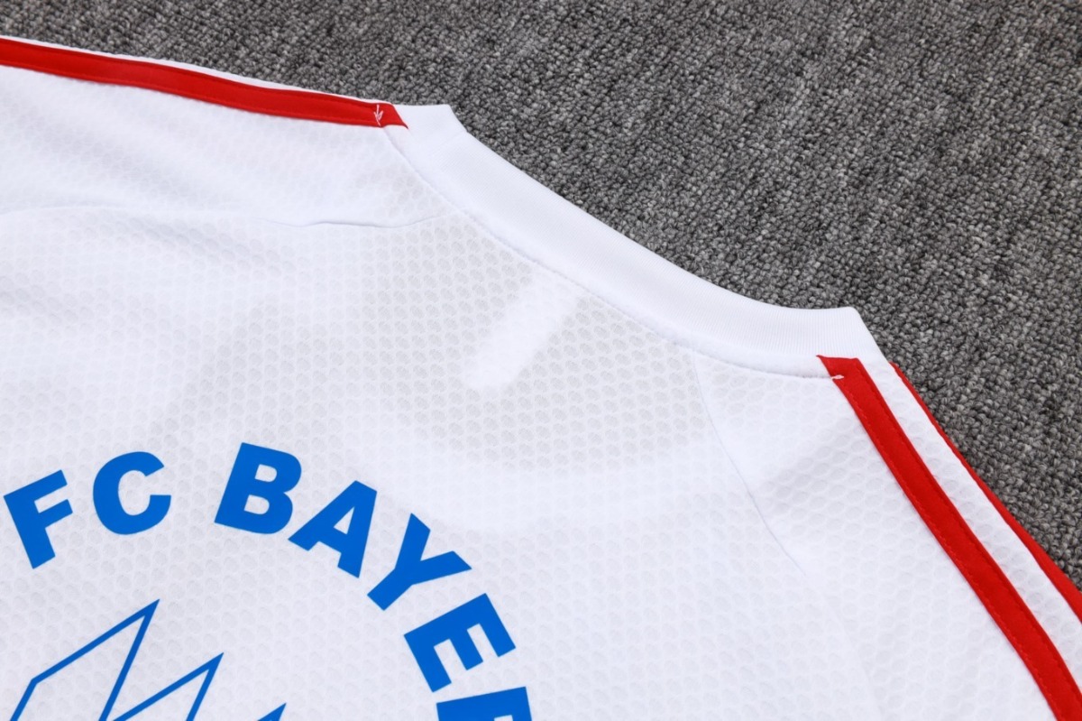 2026 Bayern Munich White Training Set Shirt and Shorts