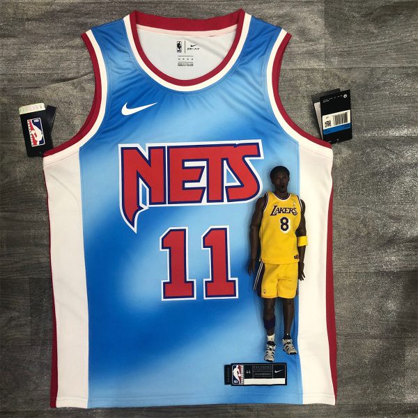 NBA Brooklyn Nets Round neck Blue Jersey IRVING#11 S-XXL