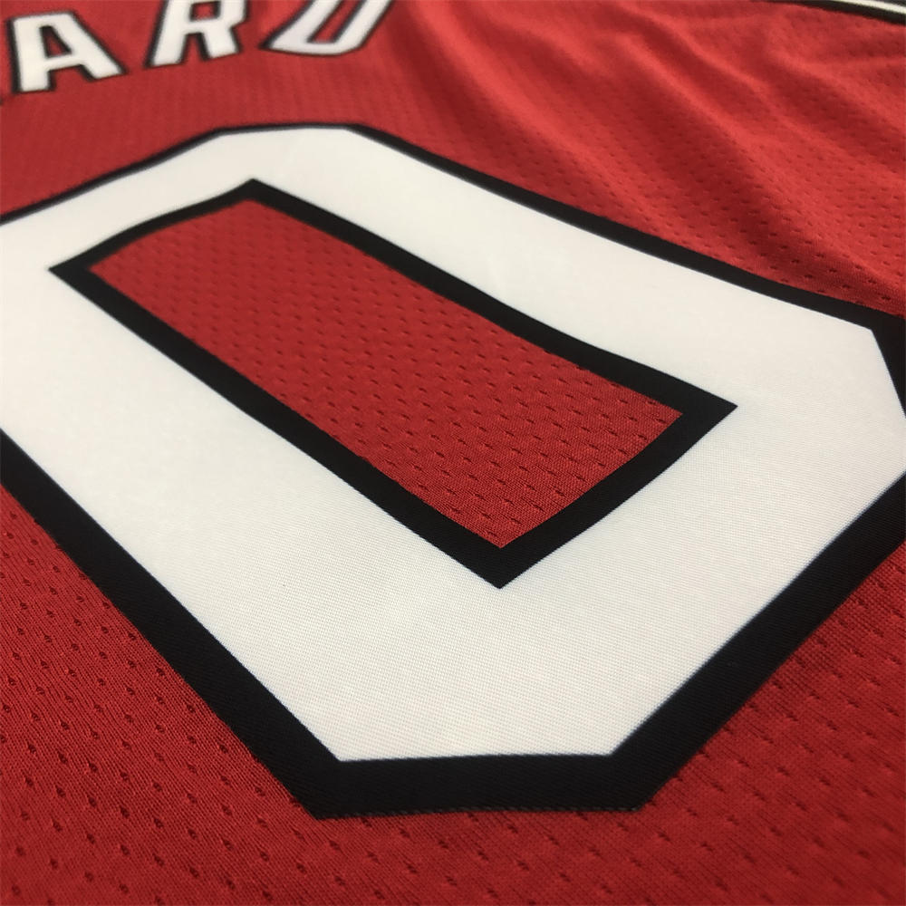 NBA Portland Trail Blazers Round Neck White Jersey LILLARD#0 S-XXL