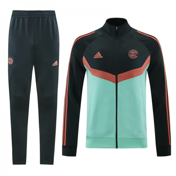 2024 Bayern Munich Black Green Jacket Training Suit Set Football Team Shirt Sports Fashion