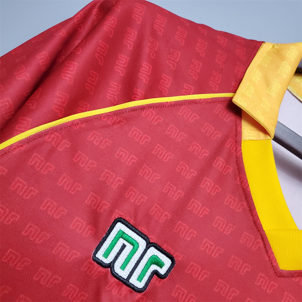 Retro Roma 90/91 Home  jersey Fan Version