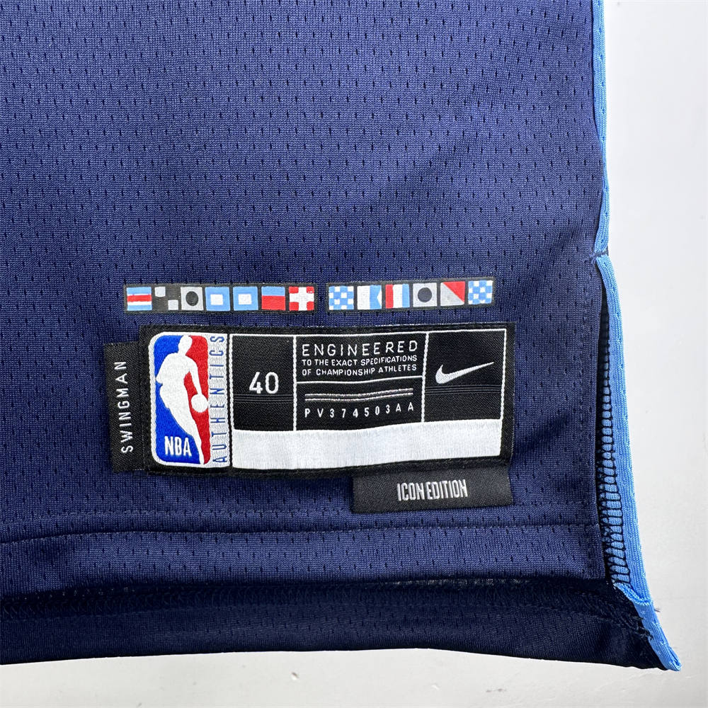 NBA Los Angeles Clippers 24/25 Round Neck dark blue Jersey LEONARD#2 S-XXL