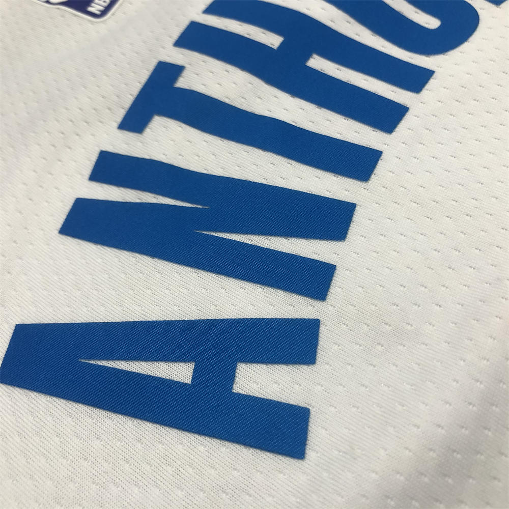 NBA Oklahoma City Thunder V-Neck White Jersey ANTHONY#7 S-XXL
