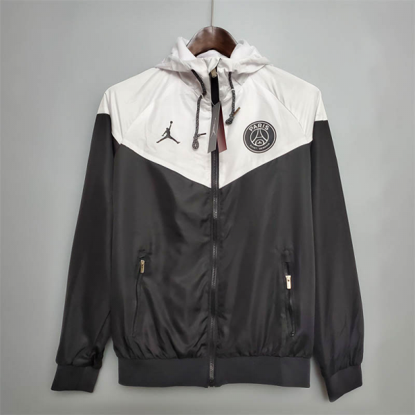2022 classic style Windbreaker PSG Black and White Sport Unifom jersey Sport Unifom