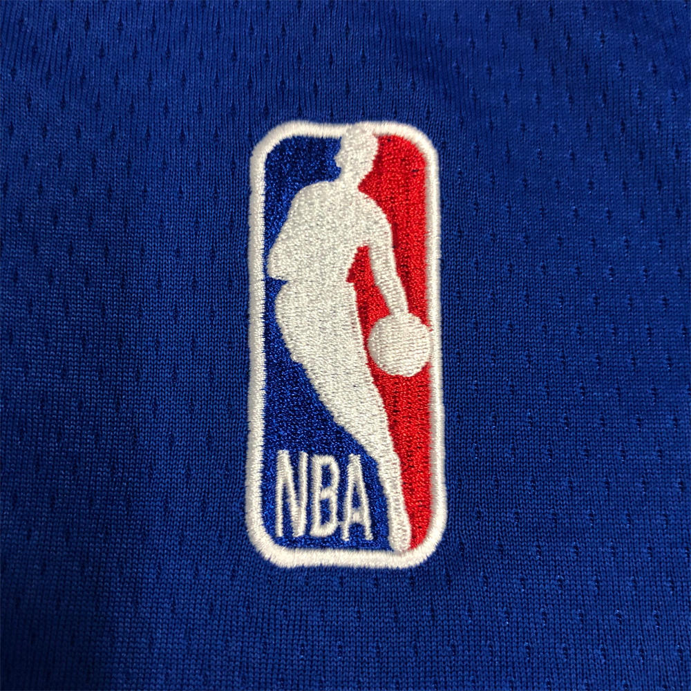NBA Golden State Warriors V-Neck Mexico Edition 75th Anniversary Blue Jersey CURRY#30 S-XXL