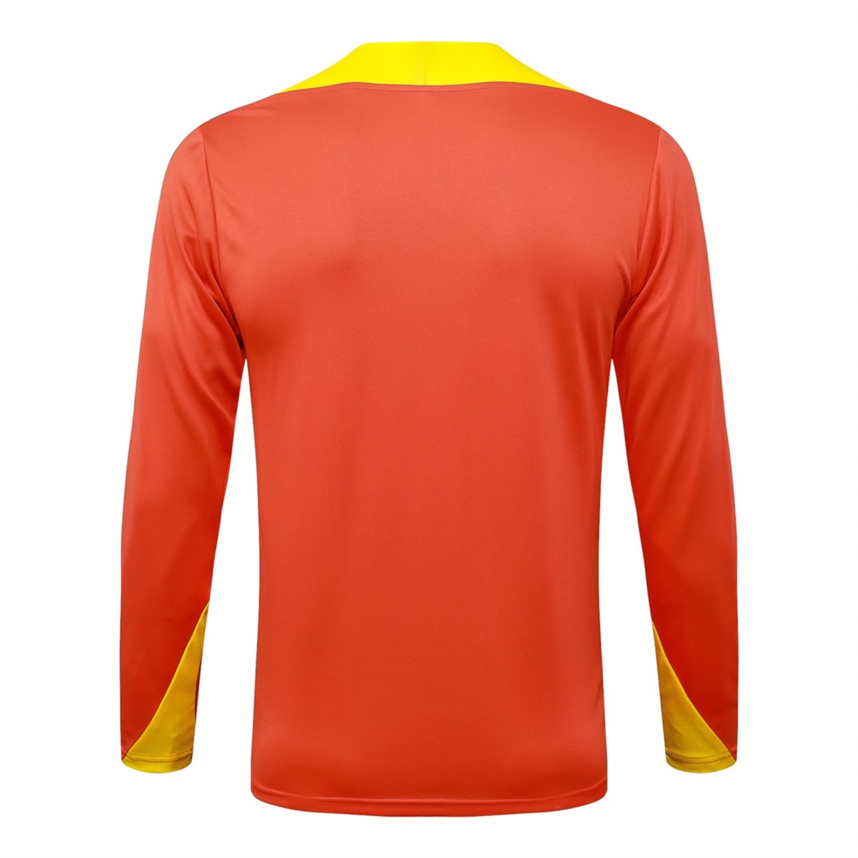 202526 Brazil Orange Long-sleeved half-pull training kit Football team kit