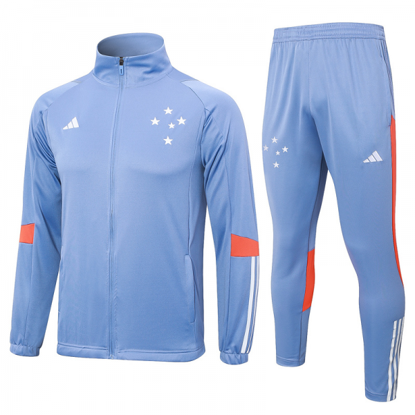 2024/25 Cruzeiro Grey Jacket Training Suit Set Football Team Shirt Sports Fashion