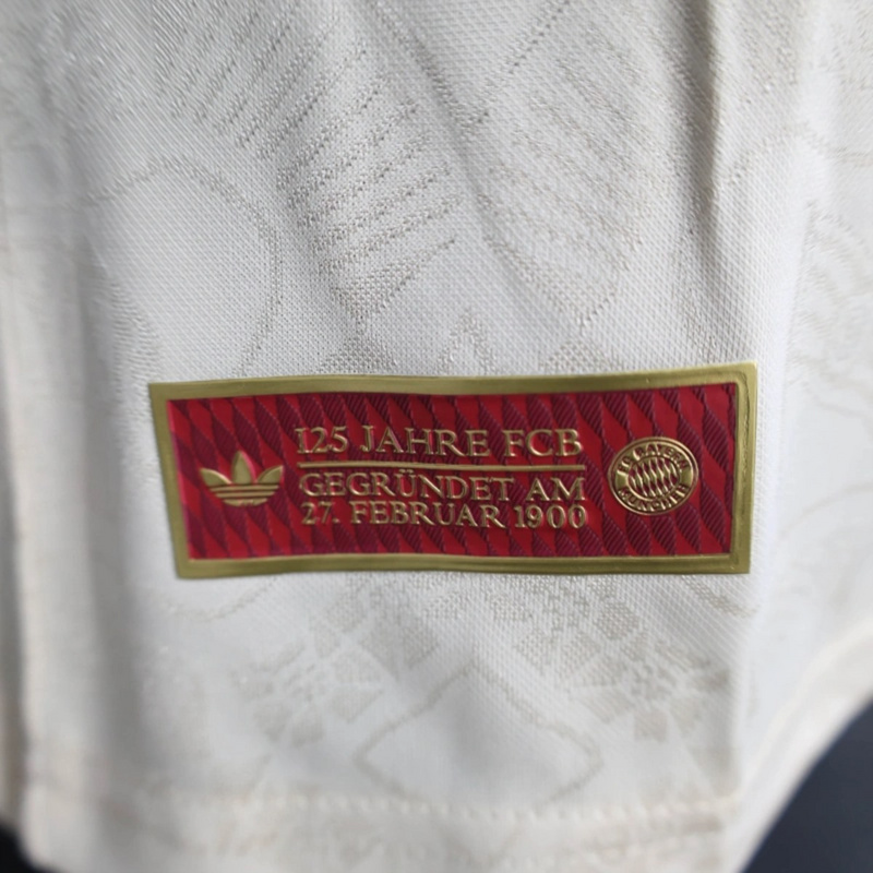 2025/26 Bayern Munich 125th Anniversary Edition Beige jersey Player Version