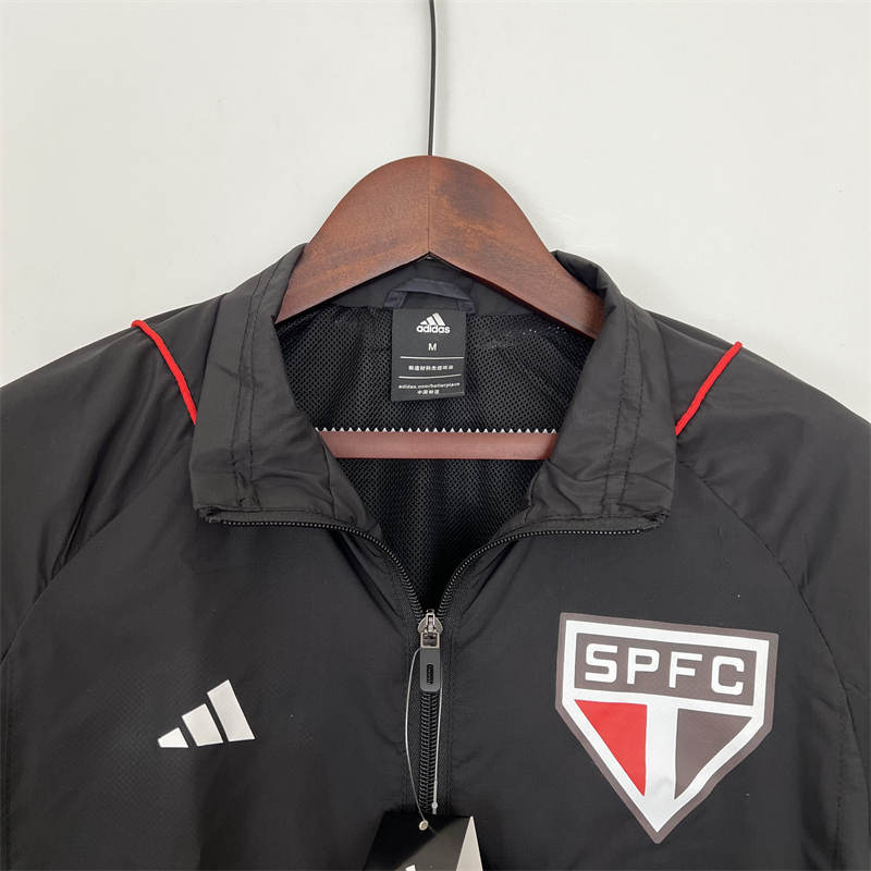 2023 new windbreaker Sao Paulo black Sport Unifom jersey Sport Unifom