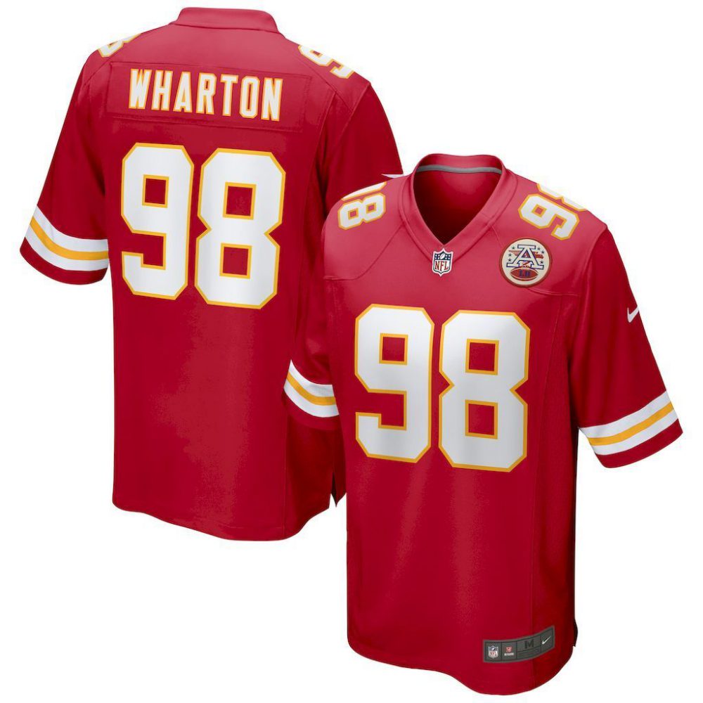 NFL Kansas City Chiefs Jeysey WHARTON #98
