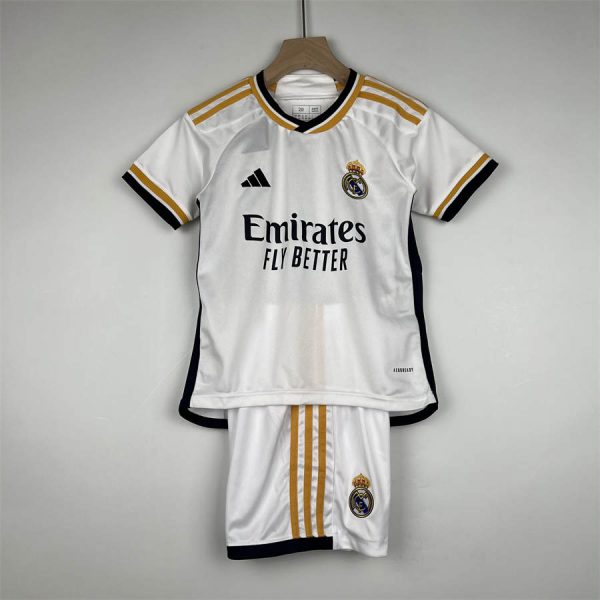 23/24 Kids Real Madrid Home jersey Kid Kits Size 16-28