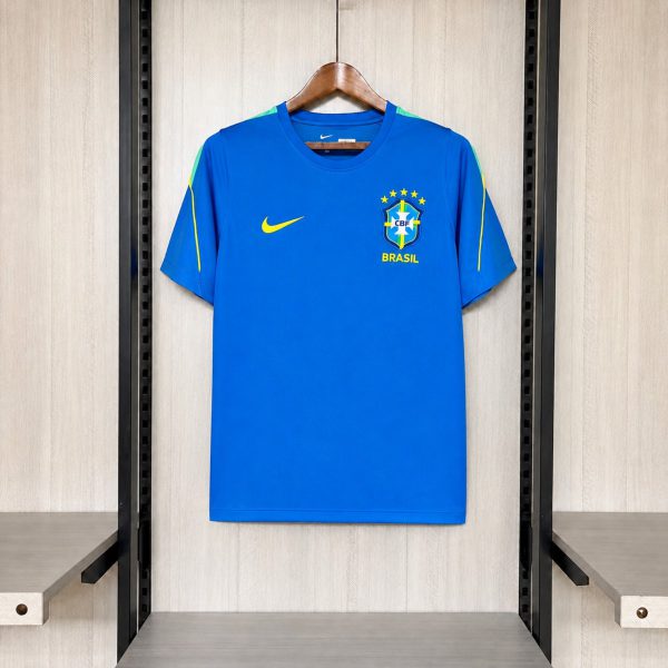 2026 Brazil Training Blue Jersey Fan version