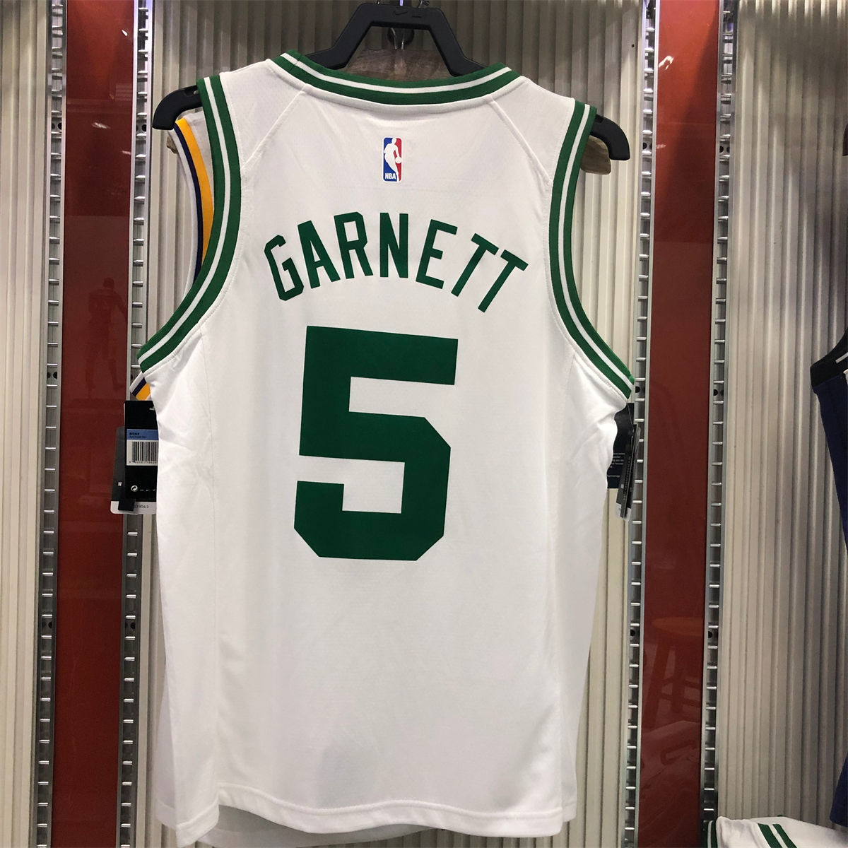 NBA Boston Celtics round neck White Jersey GARNETT#5 S-XXL