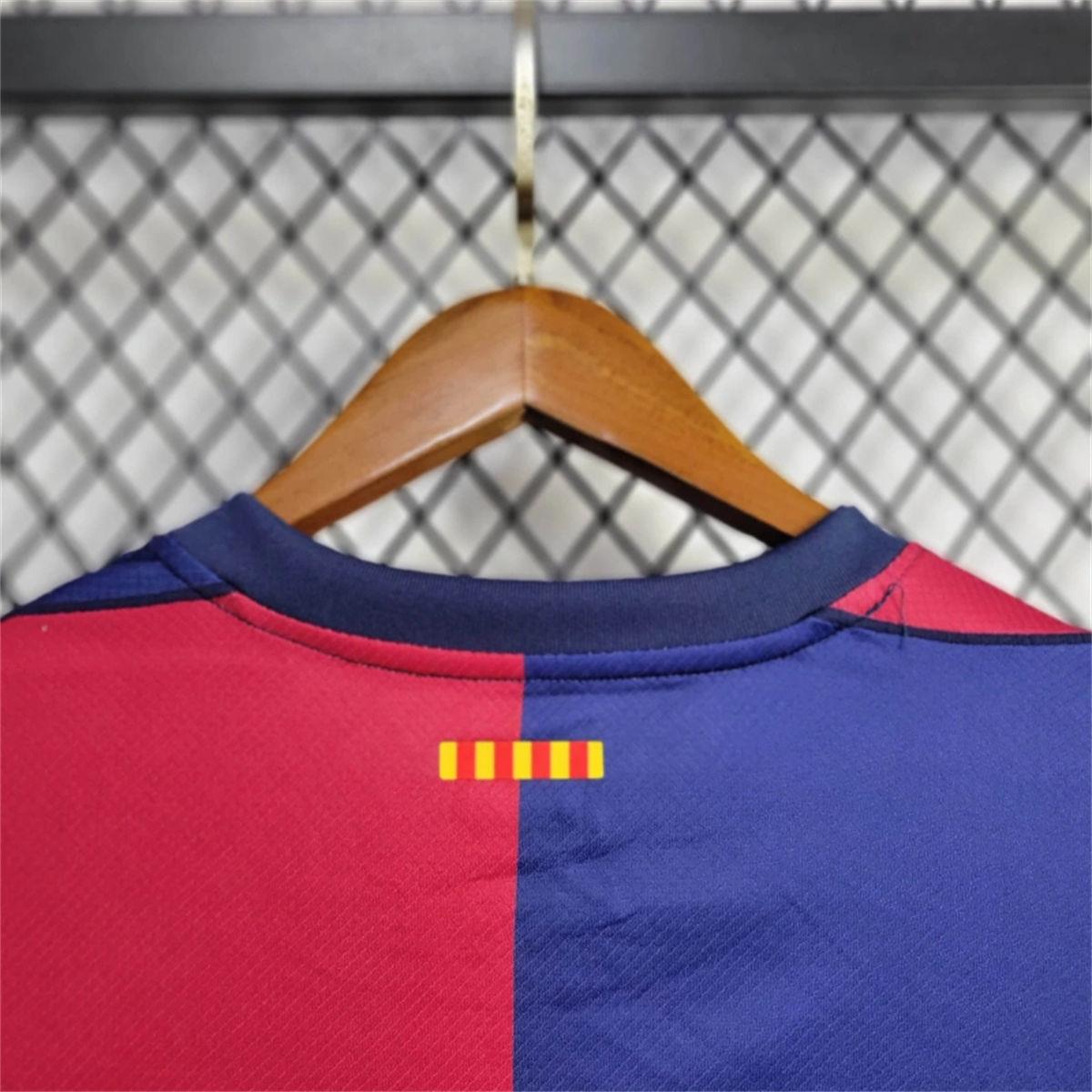 24/25 Barcelona Home Long Sleeve jersey Fan Version