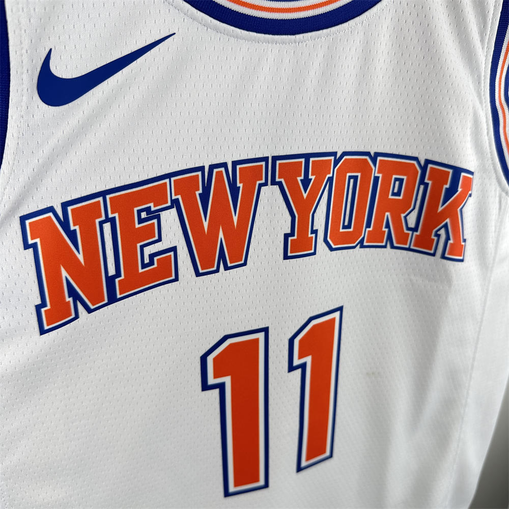 NBA New York Knicks 2019 Round Neck White jersey BRUNSON#11 S-XXL