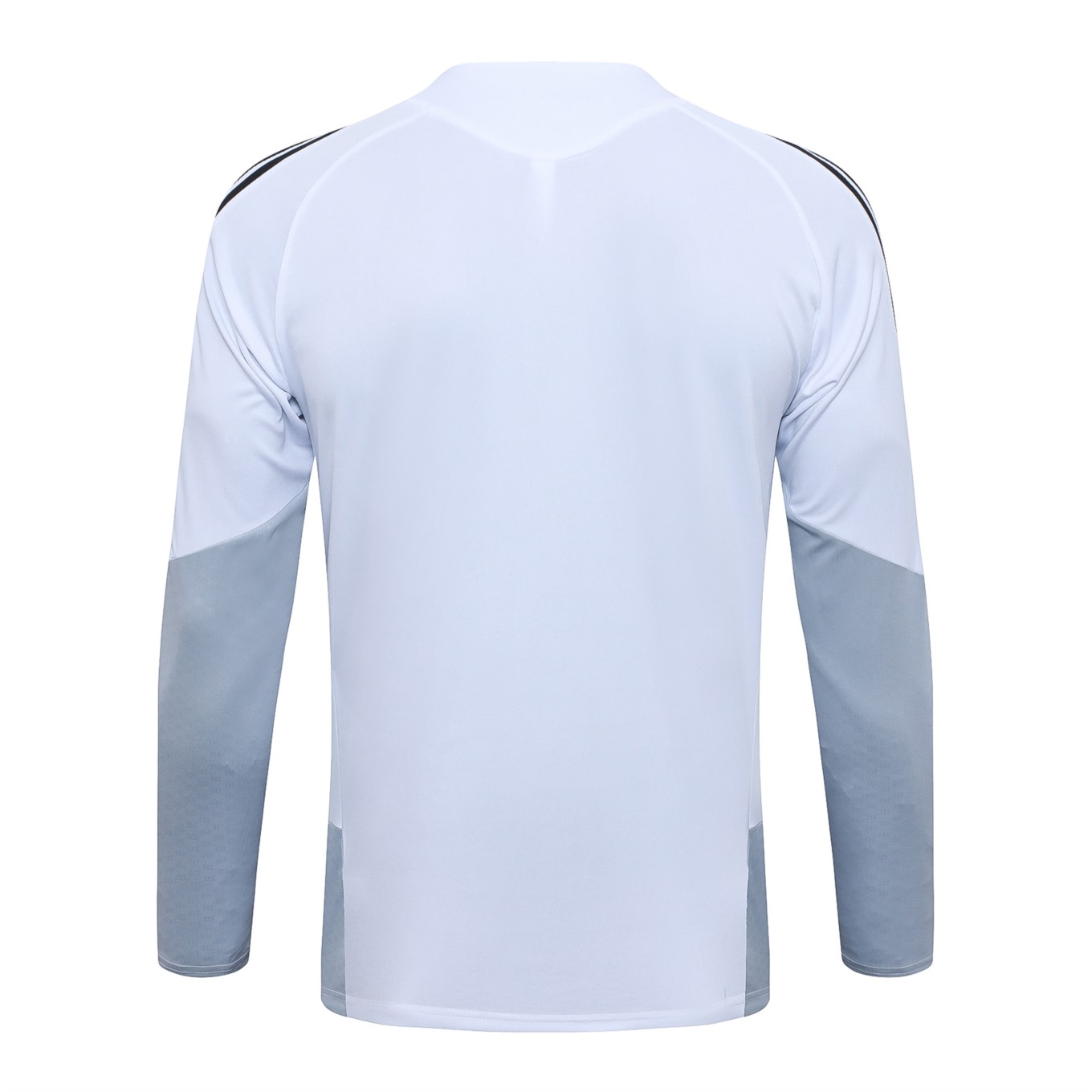 2026 Real Madrid White Long-sleeved half-pull training kit