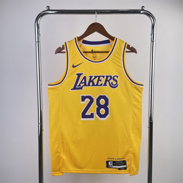 NBA Los Angeles Lakers HACHIMURA#28 2022/23 Gold Association Edition Swingman Jersey S-XXL