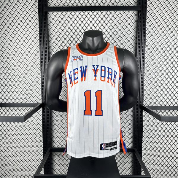 NBA New York Knicks 24/25 City Edition Round Neck White jersey BRUNSON#11 S-XXL