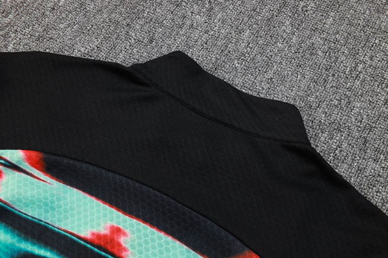 202526 Portugal dark green Long-sleeved half-pull training kit Football team kit