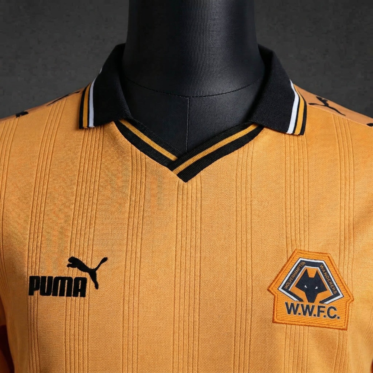 Retro Wolves 1998/99 Home jersey Long Sleeve Fan Version