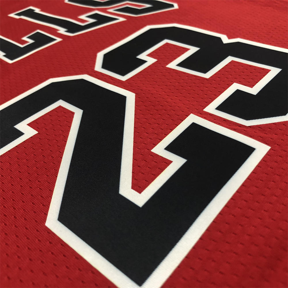 NBA Chicago Bulls Round Neck Red 75th anniversaryJersey JORDAN#23 S-XXL