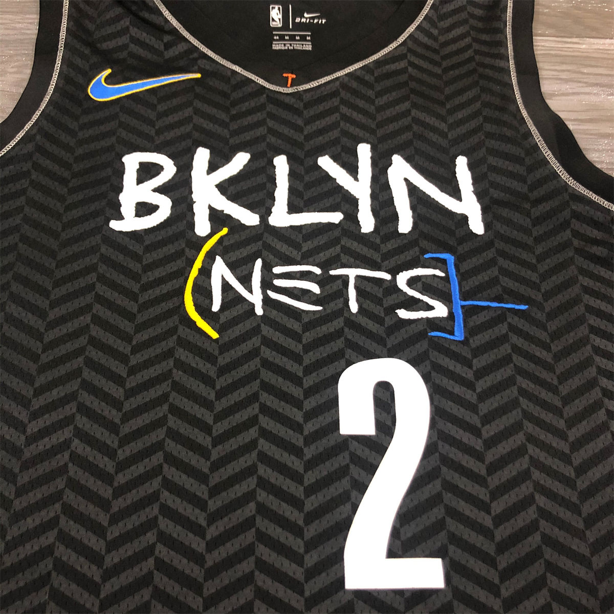 NBA Brooklyn Nets V-Neck Black Jersey GRIFFIN#2 S-XXL