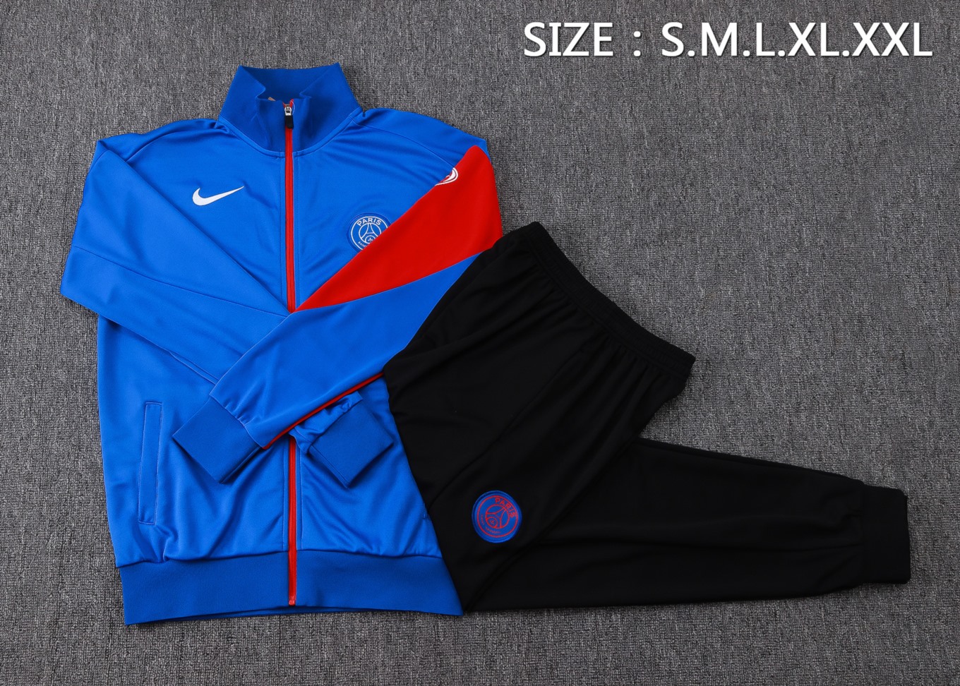 2026 PSG Bright blue Jacket Training Suit Set