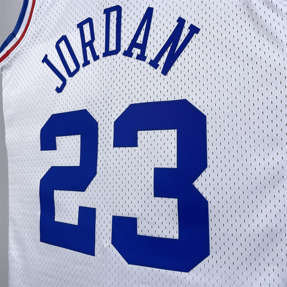 NBA Retro 2003 All-Star White Jersey JORDAN#23 S-XXL