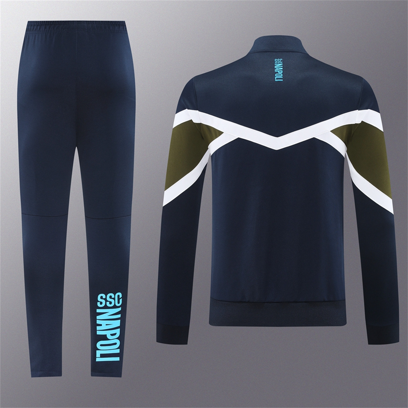 2024 Napoli Color block Jacket Training Suit Set Football Team Shirt Sports Fashion