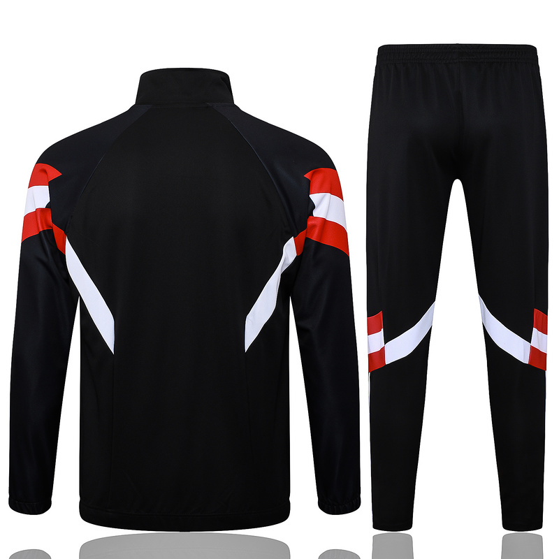 2024/25 Manchester United Black Jacket Training Suit Set Football Team Shirt Sports Fashion