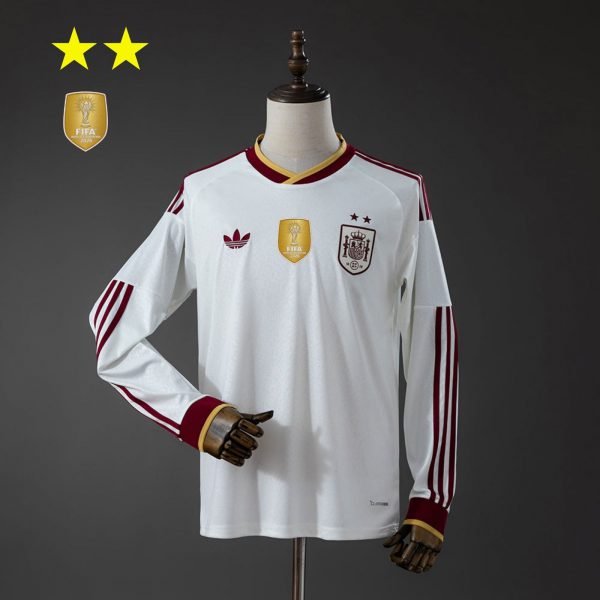 Spain 2026 World Cup Away Jersey Long Sleeve Fan Version