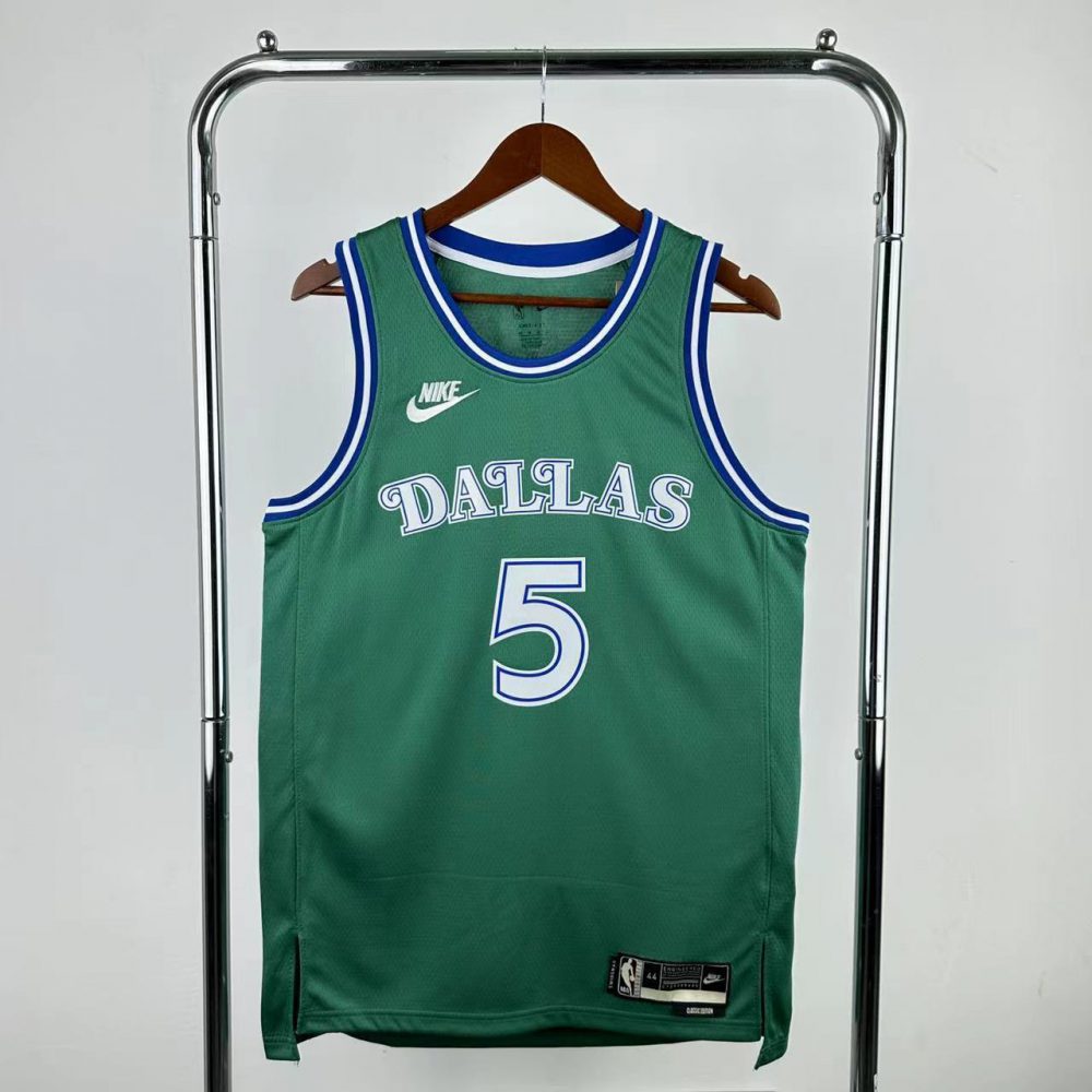 NBA Dallas Mavericks Round Neck Green Jersey RUSSELL#5 S-XXL
